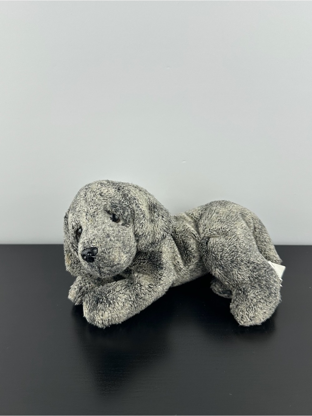 Russ Berrie Luv Pets Keats Puppy Dog 6” Gray Luv Pet Plush Stuffed Animal